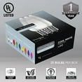 thumbnail image 4 of OptiCore C9 Opaque Ceramic Style Cool White LED Christmas Lights Replacement Bulbs, Pack of 25, Shatterproof 0.84W, E17 Base, 4 of 7