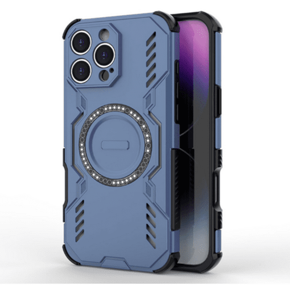 Funda Azul Marino Protectora Antitranspirante Para IPhone 16 Pro Max