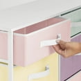 thumbnail image 6 of mDesign Tall Storage Dresser Furniture with 8 Slim Fabric Drawers, Bright/Multi, 6 of 7