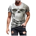 thumbnail image 3 of YUIVH Men's Summer Tops Versatile Daily Tees Street Cool Round Neck Short Sleeved T Shirt Fashion Short Sleeved T Shirt Performance T-shirt, 3 of 4