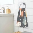 thumbnail image 3 of Yayeee 100% Cotton Hand Towels for Bathroom 16" x 28" Kitchen Towel, Orange Dinosaur, 3 of 7