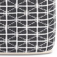 thumbnail image 2 of Pemberly Row Boho Square Pouf in Slate Gray and White Handloom Woven Pattern, 2 of 6