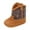 Brown, variant on CAICJ98 Baby Boys Girls Western Cowboy Boots Infant Cowgirl Boots Moccasins High Top Booties Toddler Soft Sole Non-Slip First Walker Crib Shoes Brown,3.5(Infant/Toddler)