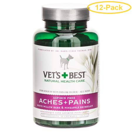 Vets Best Aches & Pains Relief for Dogs 50 Tablets - Pack of (Best Over The Counter Nootropics)