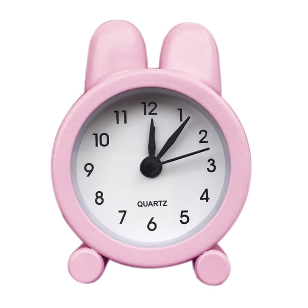 Mini Reloj Despertador de Metal - 5cm, Lindo, Electrónico - para Oficina, Estudiantes, Viajes, Decoración de Escritorio