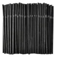 thumbnail image 1 of 500/200/100pcs Flexible Bendy Black Drinking Straws Plastic Disposable Straws, 1 of 4