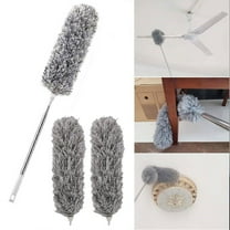 Halloween Decorations Saving Clearance 2024! VOAVEKE Dusters For Cleaning,Duster Wand,Ceiling Fan Duster With Extension Pole, Corner Brush Cleaning With 3 Duster Heads For Cleaning,30-100 Inch Long