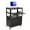 Without Extension Shelf, variant on Rolling/Mobile AV Cart AV Cart, Rolling AV Cart with Lockable Cabinet, Laptop Stand, and Drop Leaves Mobile with Wheels, Hight Adjustable 24-42”, Media Carts with Extension Shelfwith Extra Storage Spa