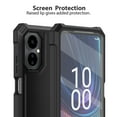 thumbnail image 6 of TJS for Boost Mobile Celero 5G 2024 (3rd Version) Phone Case, with Built-in Screen Protector, Full Body Protective Heavy Duty Hybrid Bumper Cover for Celero3 5G (Black), 6 of 7