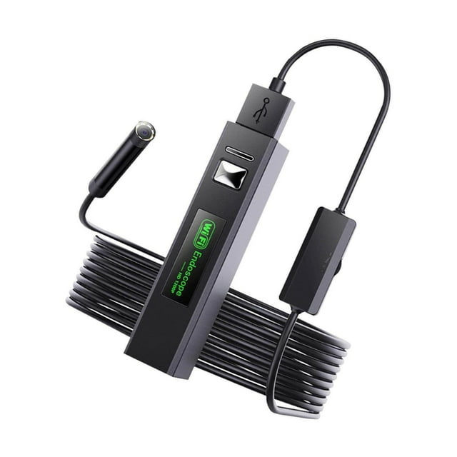 kurtrusly Caméra d'Endoscope WIFI Mini Câble Étanche USB Borescope Câble Dur 10m