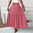thumbnail image 5 of Delliss Women's Tiered Trendy Skirt Loose Ruffle High Waist Skirts, 5 of 6