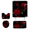 thumbnail image 6 of 4PCS Shower Curtain Sets with Non-Slip Rug, Valentine's Day Decor with Non-Slip Rugs, Toilet Lid Cover and Bath Mat, Curtain Bathroom Accessories Set, 6 of 6