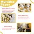 thumbnail image 3 of Fourthline Butter Paper Sheets, Specialized Baking Sheets, Non-Sticky for Microwave,Oven, Wrapping Food Colour White, 10" X 10" (Pack of 100), 3 of 4