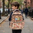 thumbnail image 5 of Bulopur Capybara Kids Backpack for Girls Boys, Kawaii Animal Print School Bag Lightweight/Breathable/Durable/Waterproof Multi-Pocket Book Bag for Kids 6-12, 5 of 7