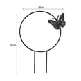 thumbnail image 3 of leaveforme Garden Trellis for Climbing Plants, 13.39" Small Trellis for Indoor Potted Plants, Butterfly Round Circle Trellis, Metal Vine Plant Support Trellis for Vines Hoya Houseplants Ivy Flowers, 3 of 5