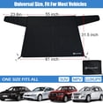thumbnail image 3 of IC ICLOVER Car Rear Windshield Snow Cover, Enhanced 600D Oxford All-Weather Window Frost Cover Car Shade Ice Removal Winter Summer Universal Fit for Most Cars Trucks Vans and SUVs, 3 of 9