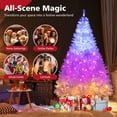thumbnail image 6 of Costway 6 FT Artificial Christmas Tree with 1000 Branch Tips 280 Lights 11 Lighting Modes, 6 of 11