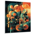 thumbnail image 2 of Designart "Mid Century Innovations Green and Orange II" Modern Midcentury Metal Wall Art, 2 of 5