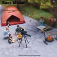 thumbnail image 4 of serony RACE MEDAL 1/64 Scale Figure Outdoor Layout Blue Scenes BBQ Telescope Blue Tent 3cm, 4 of 6
