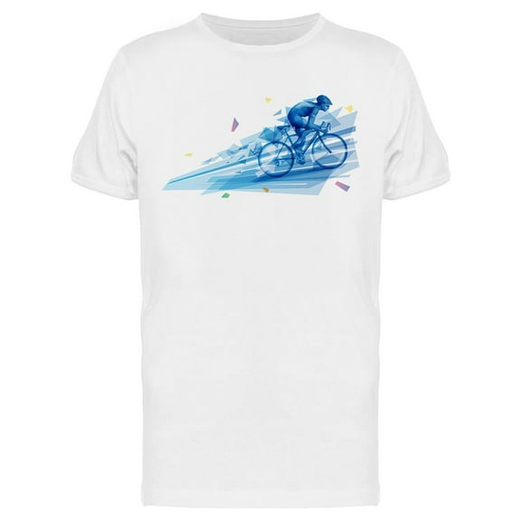 Bicycle Rider During Race T-Shirt Men -Image by Shutterstock, Male Large