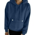 thumbnail image 4 of QASIEATN Fall Hoodies for Ladies Fashion Womens Oversized Hoodies Fleece Sweatshirts Casual Comfy Tops Fall Fashion Outfits Cute Clothes with Pockets, 4 of 9