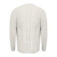 thumbnail image 2 of Men's Classic Crew Neck Plaid Knitted Sweater Casual Long Sleeve Checkered Pullover, 2 of 5