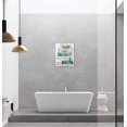 thumbnail image 3 of Bathroom Decor Wall Art Rustic Bathroom Wall Art Green Teal Bathroom Pictures Bathroom Signs Wood Background Painting Home Decorations For Bathroom Framed Ready To Hang 12x16inch, 3 of 6