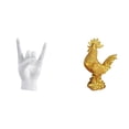 thumbnail image 1 of Escultura de roca con forma de gesto para decoración de apartamentos, dormitorios y restaurantes, con figura de pollo. Estatua Feng Shui para inaugura, 1 of 8