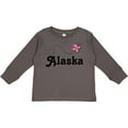thumbnail image 3 of Inktastic Alaska Butterfly Girls Long Sleeve Toddler T-Shirt, 3 of 5