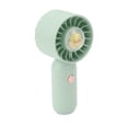 thumbnail image 2 of Ventilador de mano portátil mini USB recargable ventilador de bolsillo eléctrico personal con cordón batería de 500 mAh verde, 2 of 15