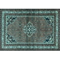thumbnail image 1 of Ahgly Company Indoor Rectangle Persian Light Blue Traditional Area Rugs, 7' x 9', 1 of 4