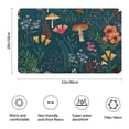 thumbnail image 3 of Colorful Mushroom Flower Dark Green Pattern Bathroom Rugs Mat,Non Slip Microfiber Bathroom Rug,Rubber Backing,Soft Bathroom Mats for Bathroom Floor,Tub and Shower,20x32in(50x80cm), 3 of 5