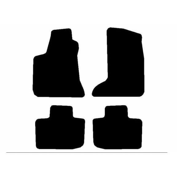 Auto Mats and Accessories 4 Piece Set Custom Carpeted Floor Mats Compatible with 2011-2023 Dodge Charger AWD (Black) Made in the USA