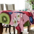 thumbnail image 5 of Yayeee Tablecloths 60" x 120" Rectangle Wrinkle Resistant Party Table Cover, Pink Kiwi, 5 of 8