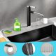 thumbnail image 4 of BTideas Protector contra Salpicaduras para Fregadero de Cocina Tapete contra Salpicaduras para Grifo de Silicona de 24", Organizador de Fregadero de Cocina, Gris, 4 of 6