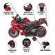 thumbnail image 2 of Moto Montable para Niños Electrica The Baby Shop - 628 Luz LED 12V Rojo -, 2 of 7