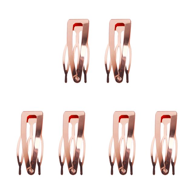 fastboy Ornements pour Cheveux Outils de Coiffure Robustes Simples Clip Latéral Attache-Pression Rose Rouge 3Set