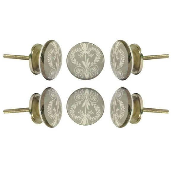 Set of Six Ceramic Wamer Cabinet Knobs by Trinca Ferro