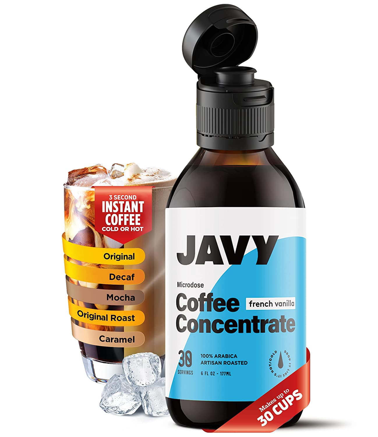 Javy French Vanilla Coffee Concentrate Liquid, Iced & Cold Brew Instant