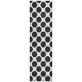 thumbnail image 2 of Addison Rugs Chantille Indoor/Outdoor Transitional Circles Black Washable Runner Rug, 2'3" x 7'6", 2 of 6
