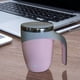 thumbnail image 4 of pstuiky Taza de acero inoxidable con agitador automático, taza magnética para personas perezosas, taza magnética automática, taza de café portátil, tazas personalizables con impresión, 4 of 5