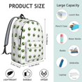 thumbnail image 5 of Alien Head White Pattern Backpack for School, Cute School Bag with Adjustable Shoulder Straps and Padded Back, 15.7"x11.8"x5.5", 5 of 5