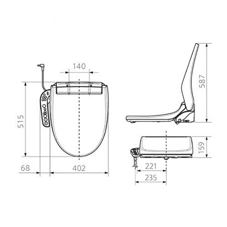 Panasonic warm water washing toilet seat (hot water storage type) pastel  ivory Panasonic beauty toilet ENX series DL-ENX10-CP