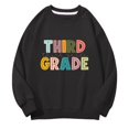 thumbnail image 5 of RMGVDSD Back To School Sweatshirt for Girls Letter Print Long Sleeve Pullover Crewneck Sweatshirts First Day Of School Soft Casual Tops Daily Comfort Wear 12-13 Years, 5 of 7