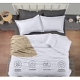 thumbnail image 5 of Queen Comforter Set 3 Piece White by Utopia Bedding, Comforters Queen Size, Bedding Comforters Sets, Down Alternative Soft Bed Set, 1 Comforter (88 x 88 inches) 2 Pillow Shams (20 x 26 inches), 5 of 8