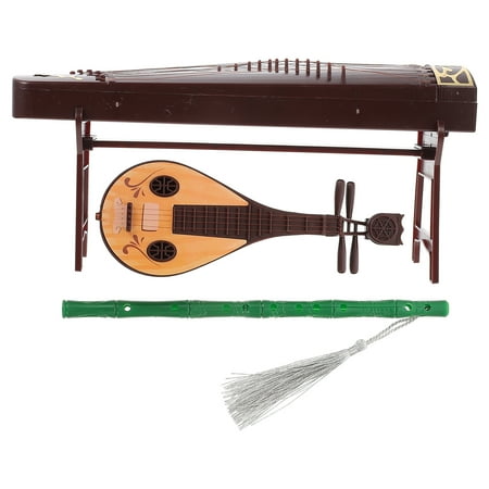 

Miniature Accessories Mini Instruments Chinese Guzheng String Model Zither Guitar Musical Houseminiatures Model