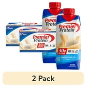 (2 pack) Premier Protein Shake, Vanilla, 30g Protein, 11 fl oz, 12 Ct