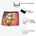 thumbnail image 5 of Wukai Not All Who Wander Are Lost Print Men’s Underwear Breathable Boxer Briefs,&nbsp;Moisture Wicking & Breathable-Small, 5 of 7