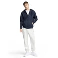 thumbnail image 6 of Champion Men’s Powerblend Full-Zip Hoodie with “C” Logo, Standard Unisex Fit, Midweight Fleece, Sizes S-XXL, 6 of 9