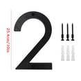 thumbnail image 2 of 10 Inch Modern House Numbers - Door Number Address Letters for Outside Signs, Weather-Resistant Plastic for Home Apartment Garage, 2 of 7